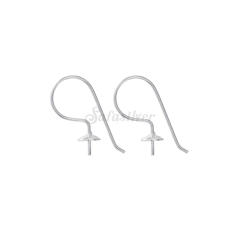 Wholesale Silver Pearl Connectors With Hook Jewelry Finding