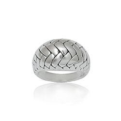Sterling Silver 925 Square Hollow bead 15mm, Organic Cube electroforming